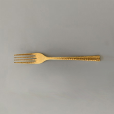 P Gold Dinner Fork by Wasabi Cutlery